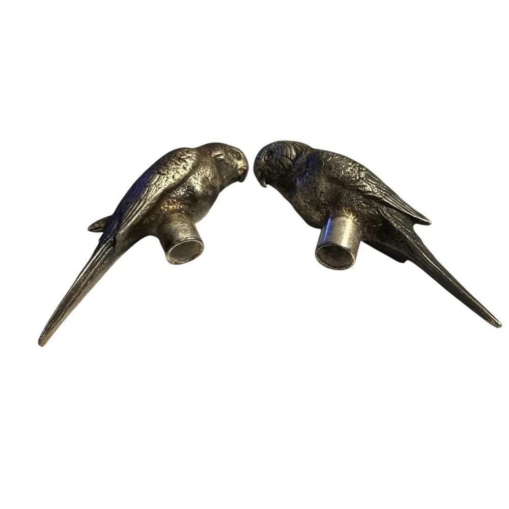 VTG‎ Weidlich Bros Silverplate Parrots Salt and Pepper Set WB Mfg Co Collectible